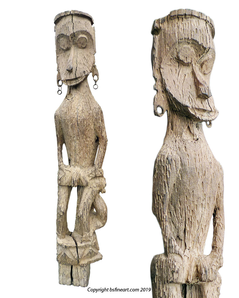 Impressive Kayanic village guardian figure or Hampatong in the form of a monkey