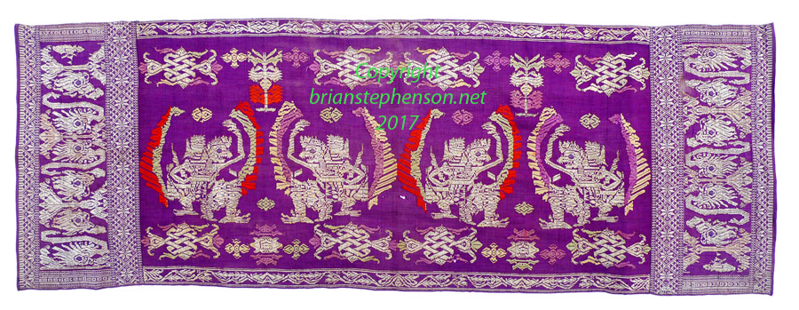 Bali noblemans ceremonial skirt or hip cloth (Saput Songket)